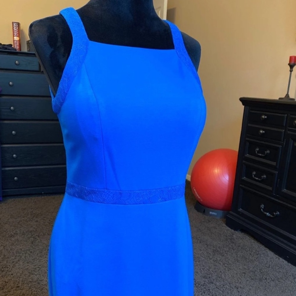Cynthia Steffe blue halter dress